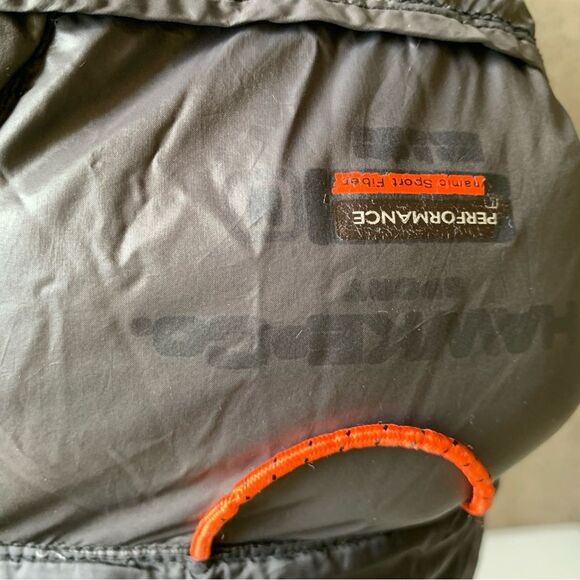 Men's Medium Black Down Puffer Vest Full Zip & Zip Povkets Hawke & Co - Picture 8 of 8